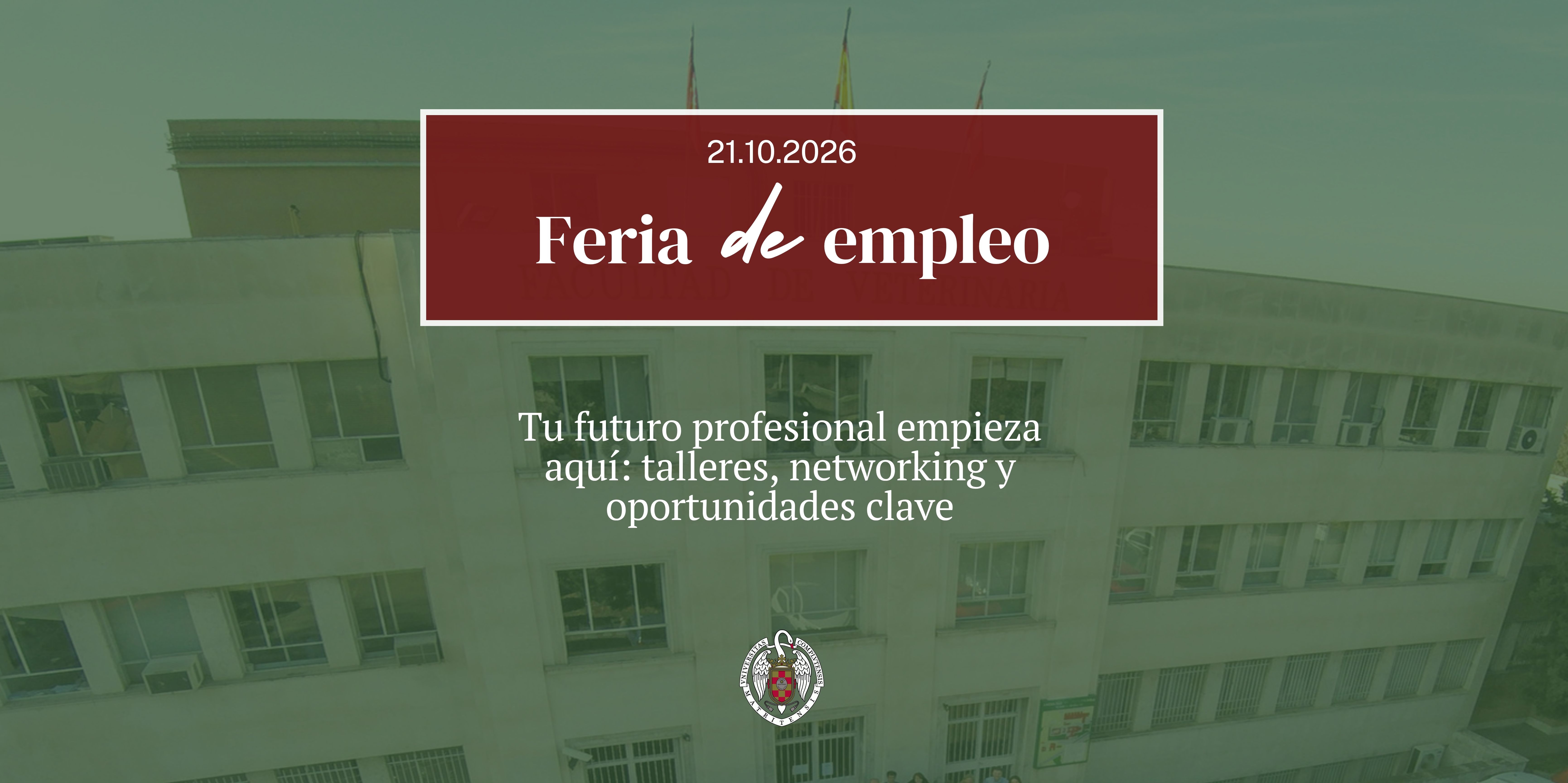 La Facultad de Veterinaria celebra su Feria de Empleo el próximo 21 de octubre